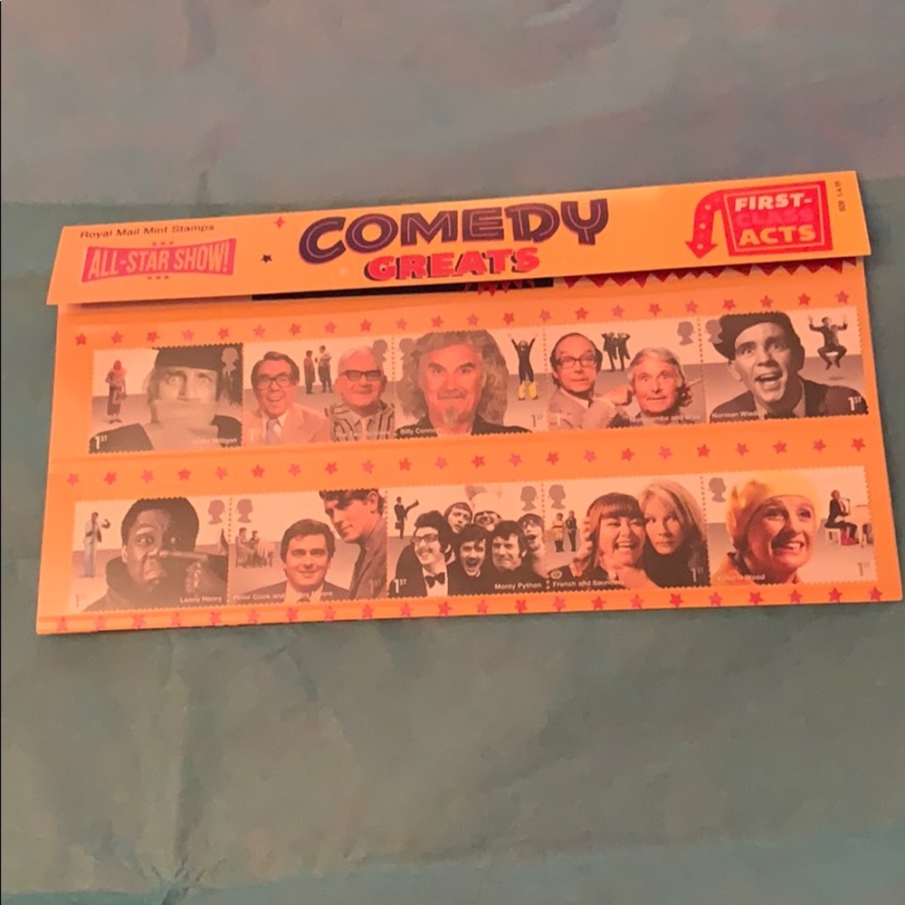 Royal Mail Comedy Great Stamps 2015